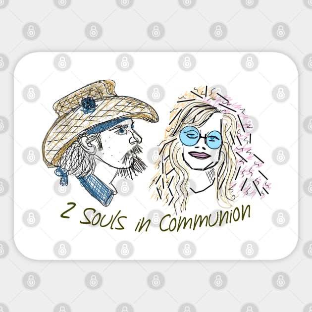 2 Souls in Communion Sticker by Wind and Rae